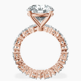 14kt Rose Gold Cordelia Side Pear Lab Diamond Ring side right image one