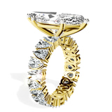 10kt Yellow Gold Cordelia Side Pear Lab Diamond Ring standing product image one