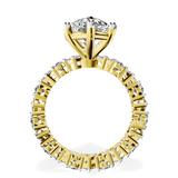 10kt Yellow Gold Cordelia Side Pear Lab Diamond Ring side right image one