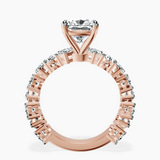 18kt Rose Gold Esme Side Pear Lab Diamond Ring side right image one