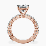 10kt Rose Gold Esme Side Pear Lab Diamond Ring side right image one
