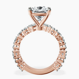 18kt Rose Gold Esme Side Pear Lab Diamond Ring side right image one