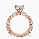 18kt Rose Gold Esme Side Pear Lab Diamond Ring side right image one