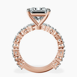 18kt Rose Gold Esme Side Pear Lab Diamond Ring side right image one