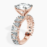 18kt Rose Gold Esme Side Pear Lab Diamond Ring standing product image one