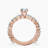 18kt Rose Gold Esme Side Pear Lab Diamond Ring side right image one