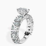 Platinum Esme Side Pear Lab Diamond Ring standing product image one