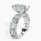 18kt White Gold Esme Side Pear Lab Diamond Ring standing product image one