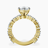 10kt Yellow Gold Esme Side Pear Lab Diamond Ring side right image one