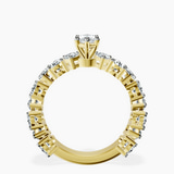 10kt Yellow Gold Esme Side Pear Lab Diamond Ring side right image one