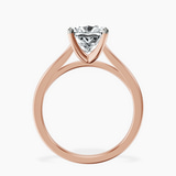 10kt Rose Gold Teagan Solitaire 1.5mm Lab Diamond Ring side right image one