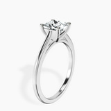 Platinum Teagan Solitaire 1.5mm Lab Diamond Ring standing product image one