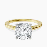 18kt Yellow Gold Teagan Solitaire 1.5mm Lab Diamond Ring front image