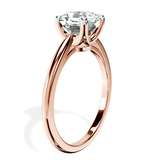 14kt Rose Gold Azalea Classic Solitaire 1.5mm Lab Diamond Ring standing product image one