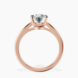 14kt Rose Gold Azalea Classic Solitaire 1.5mm Lab Diamond Ring side right image one