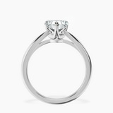 10kt White Gold Azalea Classic Solitaire 1.5mm Lab Diamond Ring side right image one