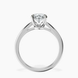 10kt White Gold Azalea Classic Solitaire 1.5mm Lab Diamond Ring side right image one