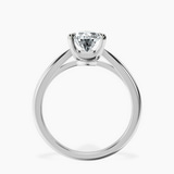 10kt White Gold Azalea Classic Solitaire 1.5mm Lab Diamond Ring side right image one