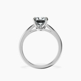 10kt White Gold Azalea Classic Solitaire 1.5mm Lab Diamond Ring side right image one