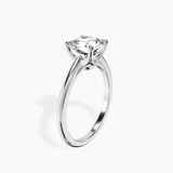 10kt White Gold Azalea Classic Solitaire 1.5mm Lab Diamond Ring standing product image one