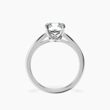 10kt White Gold Azalea Classic Solitaire 1.5mm Lab Diamond Ring side right image one