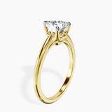 10kt Yellow Gold Azalea Classic Solitaire 1.5mm Lab Diamond Ring standing product image one