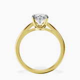 10kt Yellow Gold Azalea Classic Solitaire 1.5mm Lab Diamond Ring side right image one