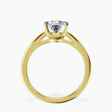 10kt Yellow Gold Azalea Classic Solitaire 1.5mm Lab Diamond Ring side right image one