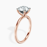 14kt Rose Gold Four Prong Solitaire 1.5mm Lab Diamond Ring standing product image one