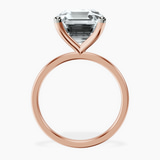 14kt Rose Gold Four Prong Solitaire 1.5mm Lab Diamond Ring side right image one