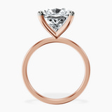 10kt Rose Gold Four Prong Solitaire 1.5mm Lab Diamond Ring side right image one