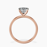 14kt Rose Gold Four Prong Solitaire 1.5mm Lab Diamond Ring side right image one
