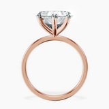 10kt Rose Gold Four Prong Solitaire 1.5mm Lab Diamond Ring side right image one