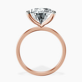 14kt Rose Gold Four Prong Solitaire 1.5mm Lab Diamond Ring side right image one
