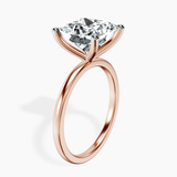 14kt Rose Gold Four Prong Solitaire 1.5mm Lab Diamond Ring standing product image one