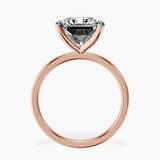 14kt Rose Gold Four Prong Solitaire 1.5mm Lab Diamond Ring side right image one