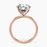 14kt Rose Gold Four Prong Solitaire 1.5mm Lab Diamond Ring side right image one