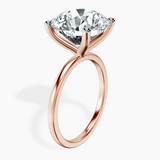 18kt Rose Gold Four Prong Solitaire 1.5mm Lab Diamond Ring standing product image one