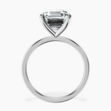 10kt White Gold Four Prong Solitaire 1.5mm Lab Diamond Ring side right image one