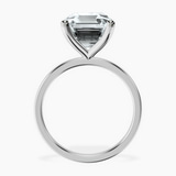 10kt White Gold Four Prong Solitaire 1.5mm Lab Diamond Ring side right image one
