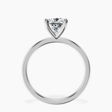 Platinum Four Prong Solitaire 1.5mm Lab Diamond Ring side right image one