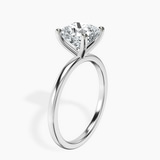 14kt White Gold Four Prong Solitaire 1.5mm Lab Diamond Ring standing product image one