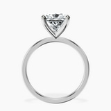 18kt White Gold Four Prong Solitaire 1.5mm Lab Diamond Ring side right image one