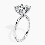 Platinum Four Prong Solitaire 1.5mm Lab Diamond Ring standing product image one