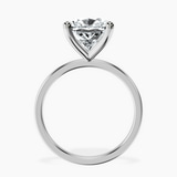 Platinum Four Prong Solitaire 1.5mm Lab Diamond Ring side right image one
