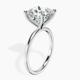 Platinum Four Prong Solitaire 1.5mm Lab Diamond Ring standing product image one