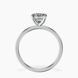 Platinum Four Prong Solitaire 1.5mm Lab Diamond Ring side right image one