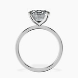 10kt White Gold Four Prong Solitaire 1.5mm Lab Diamond Ring side right image one