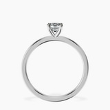 18kt White Gold Four Prong Solitaire 1.5mm Lab Diamond Ring side right image one