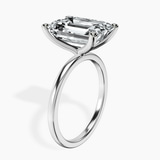 14kt White Gold Four Prong Solitaire 1.5mm Lab Diamond Ring standing product image one